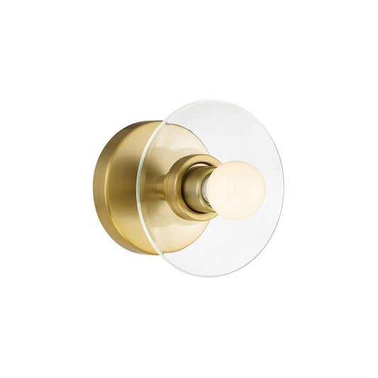 Litto One Light Wall Sconce in Brushed Gold