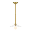 Litto One Light Pendant in Brushed Gold