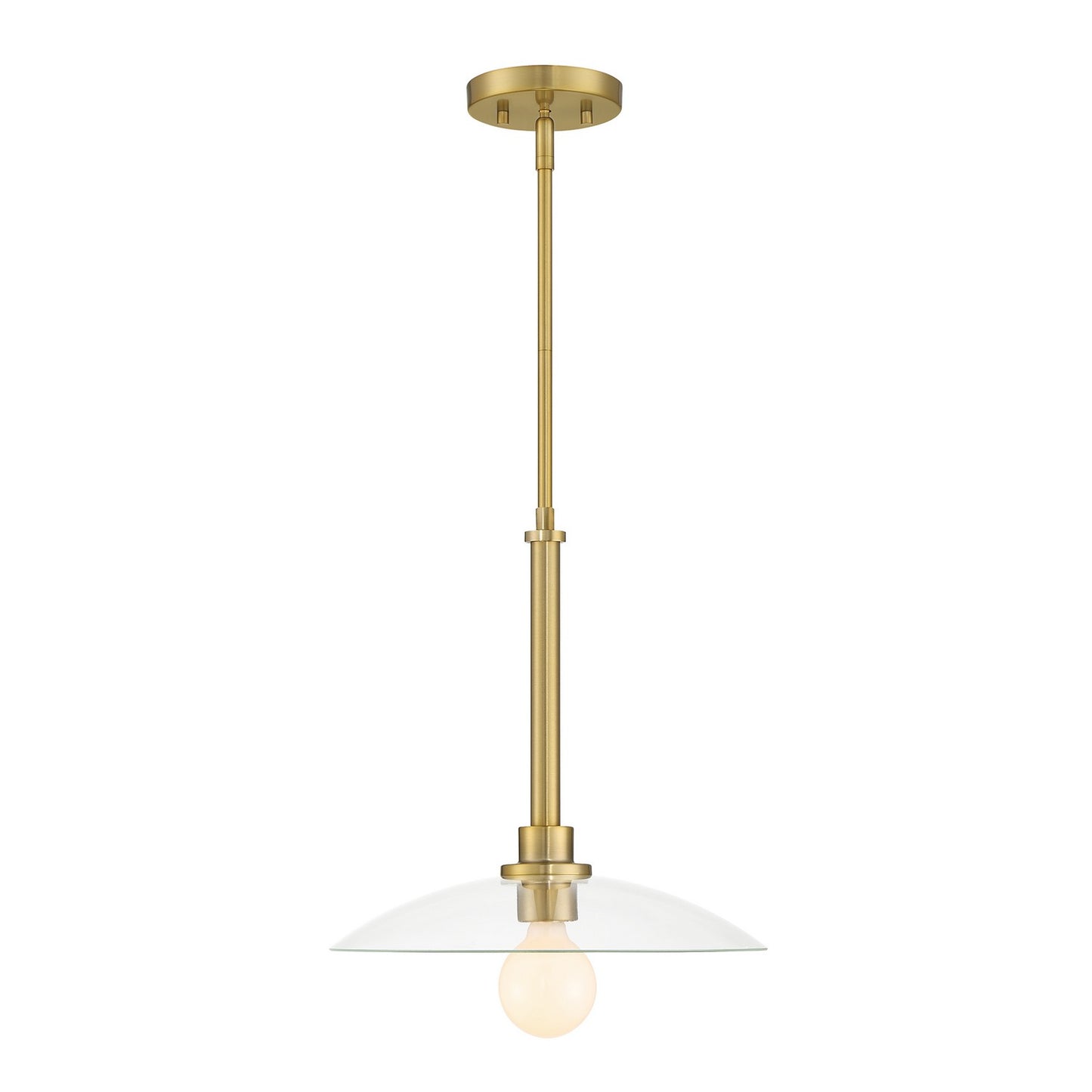 Litto One Light Pendant in Brushed Gold