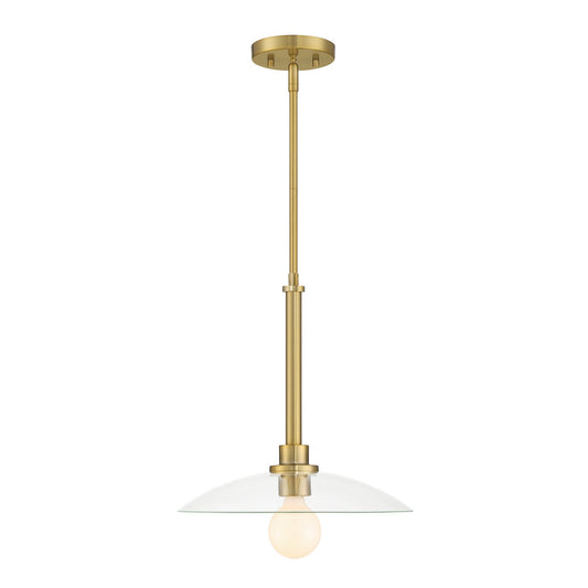 Litto One Light Pendant in Brushed Gold
