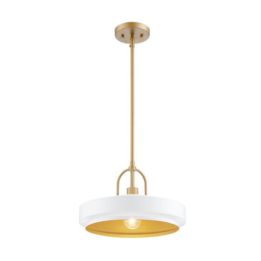 Odea One Light Pendant in Matte White