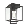 Preston One Light Wall Lantern in Matte Black