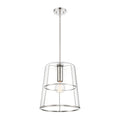 Alonzo One Light Pendant in Polished Nickel