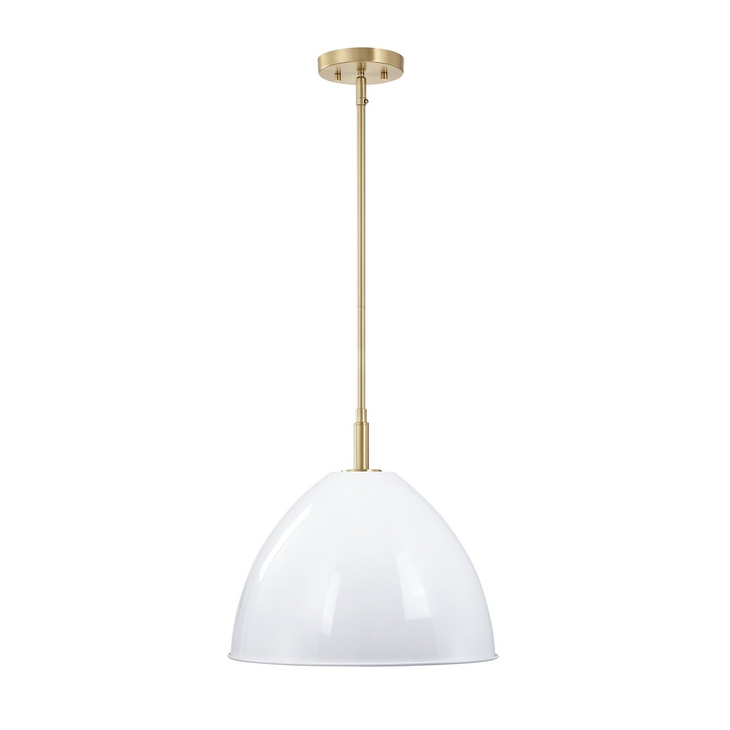 Biba One Light Pendant in Brushed Gold