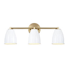 Biba Three Light Vanity in Brushed Gold
