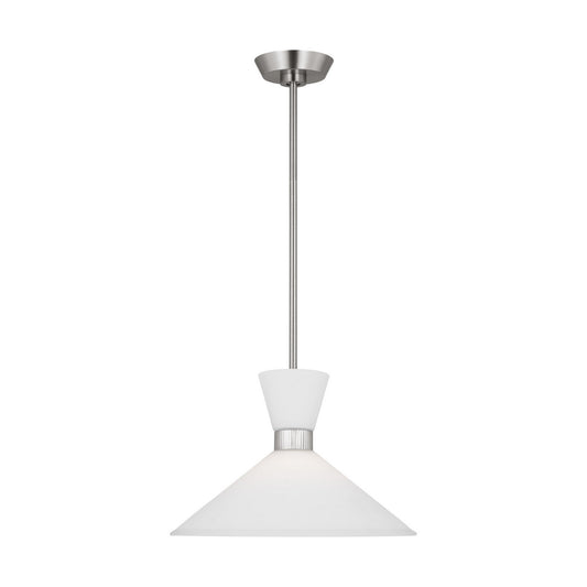 Belcarra One Light Pendant in Brushed Steel