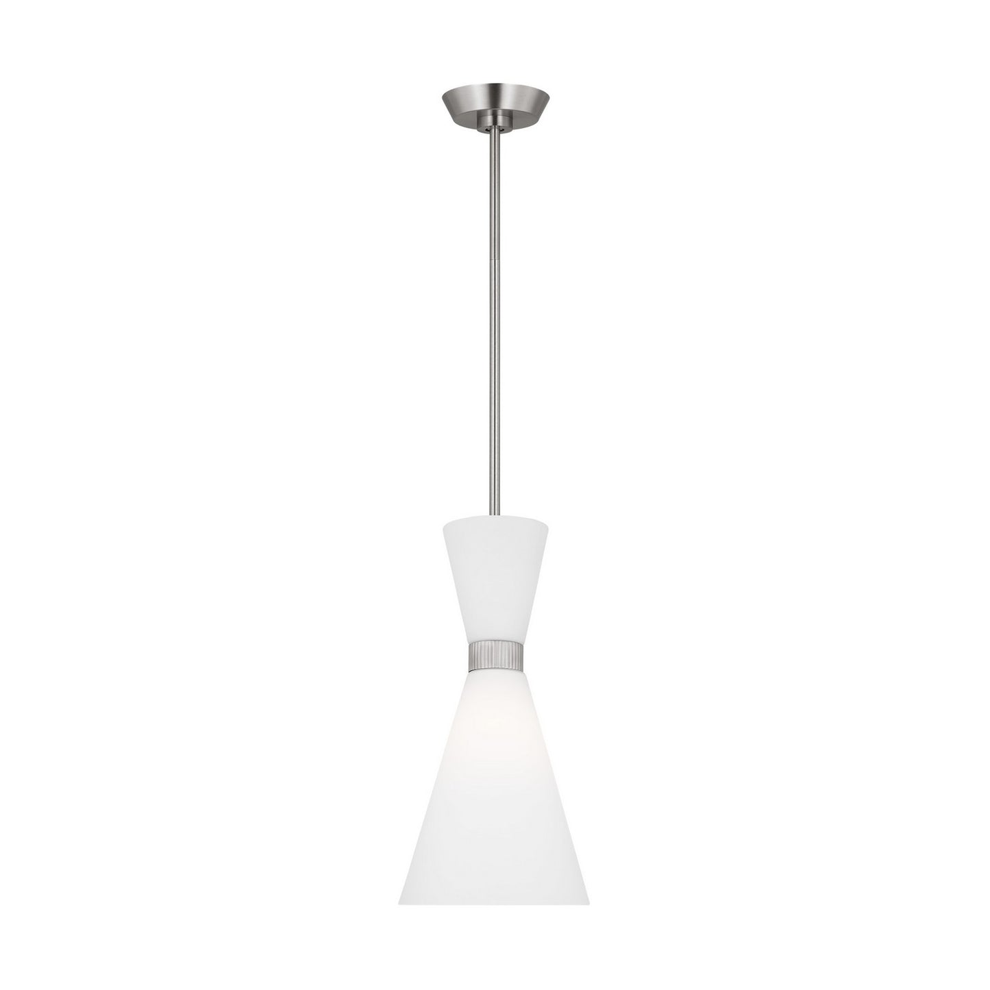 Belcarra One Light Pendant in Brushed Steel