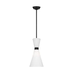 Belcarra One Light Pendant in Midnight Black