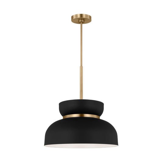 Pemberton One Light Pendant in Midnight Black