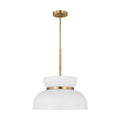 Pemberton One Light Pendant in Matte White