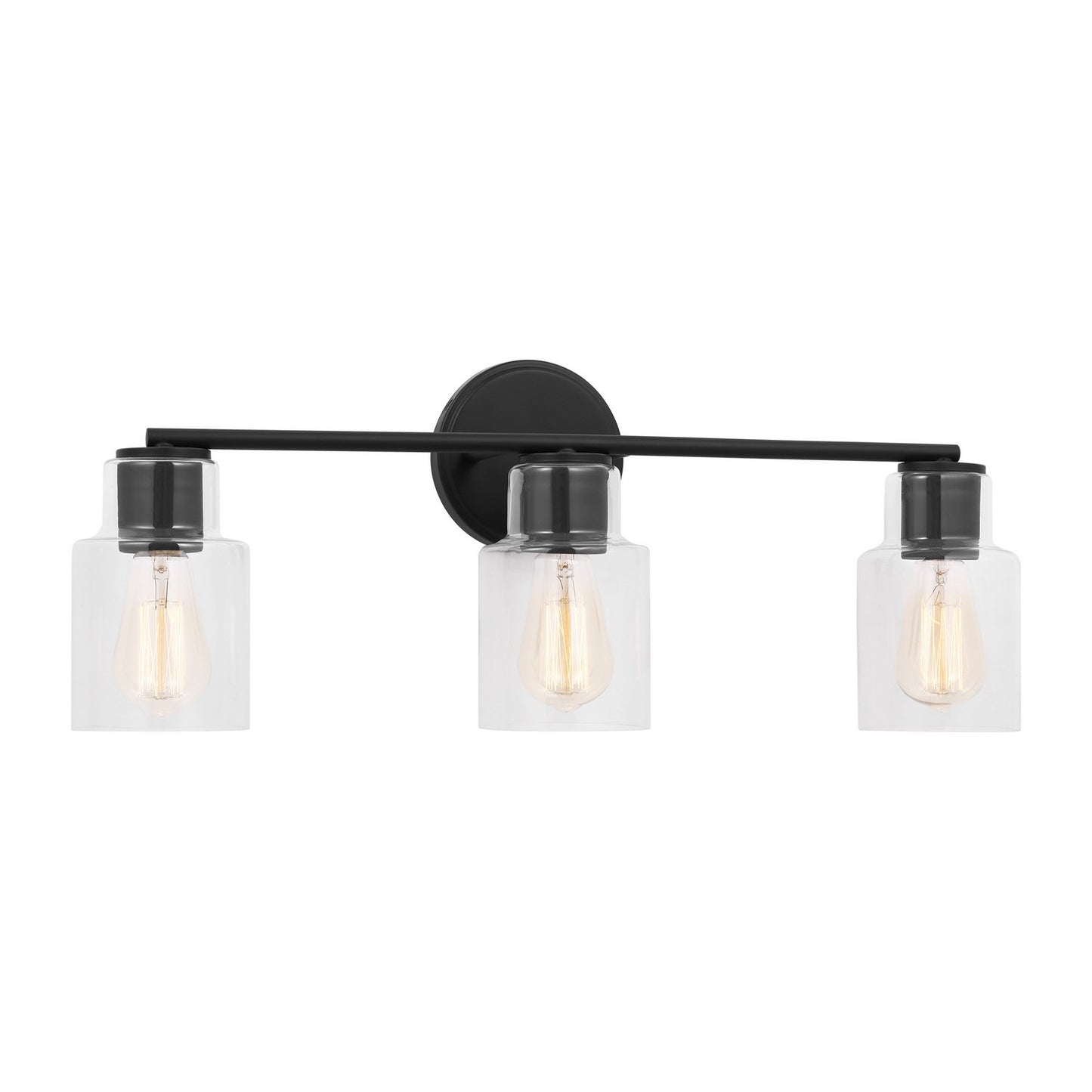 Sayward Three Light Bath in Midnight Black