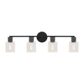 Sayward Four Light Bath in Midnight Black