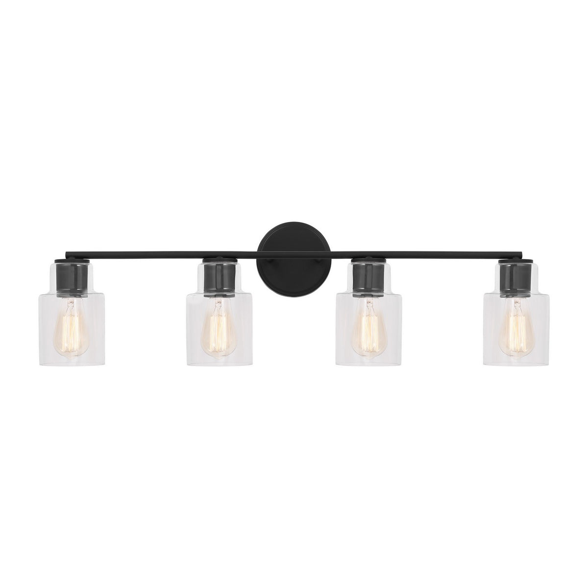 Sayward Four Light Bath in Midnight Black