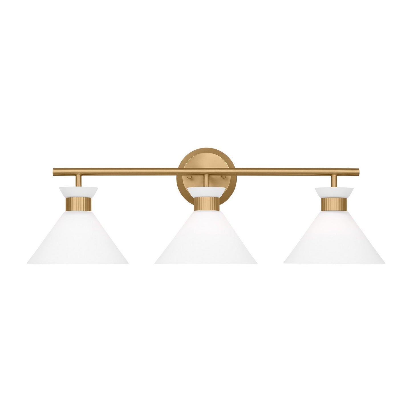 Belcarra Three Light Bath in Satin Brass