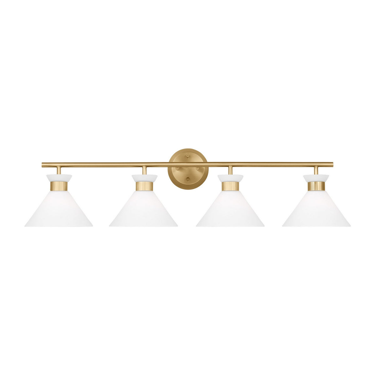 Belcarra Four Light Bath in Satin Brass