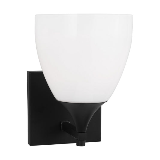 Toffino One Light Wall Sconce in Midnight Black