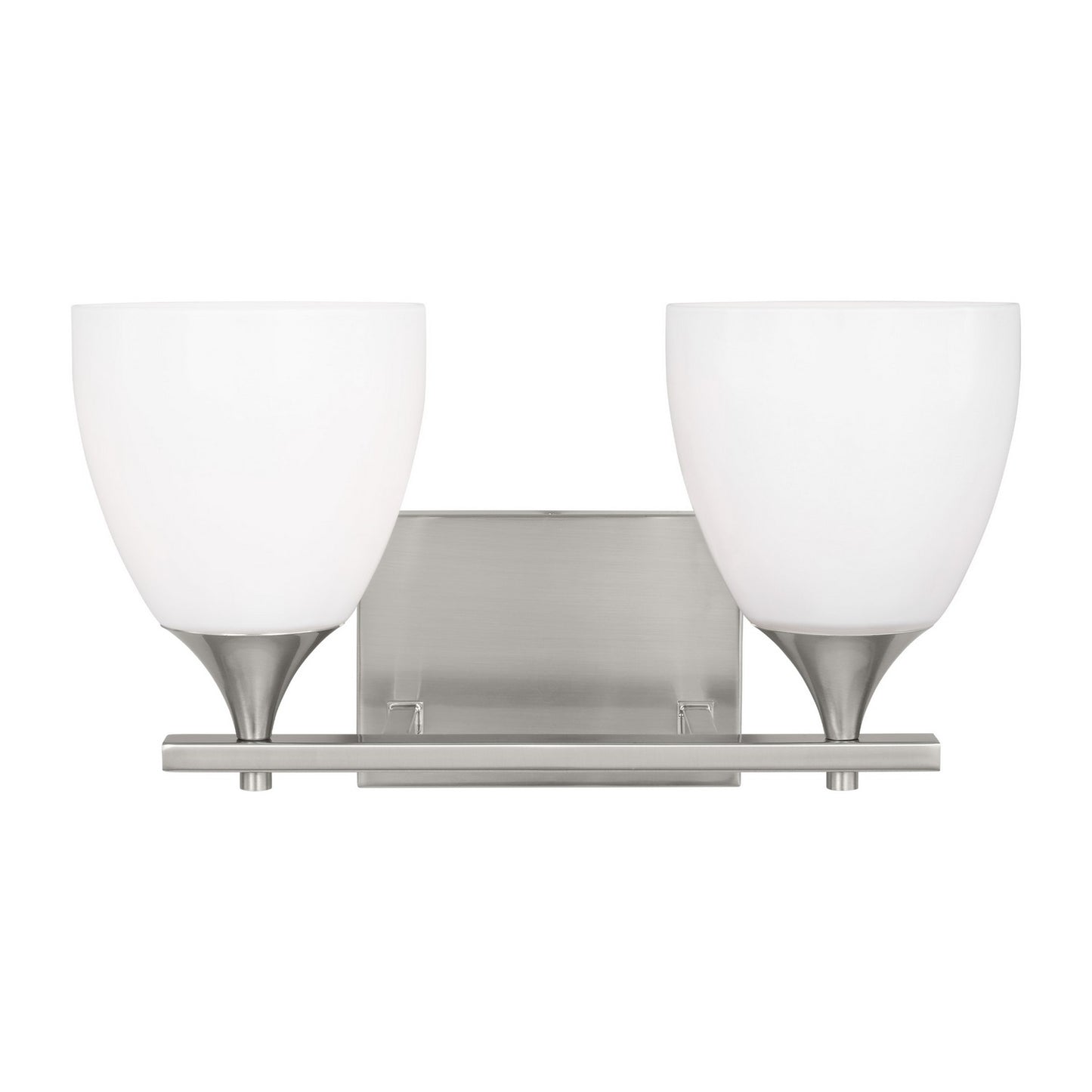 Toffino Two Light Bath in Brushed Steel