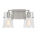 Crofton Two Light Bath in Brushed Steel