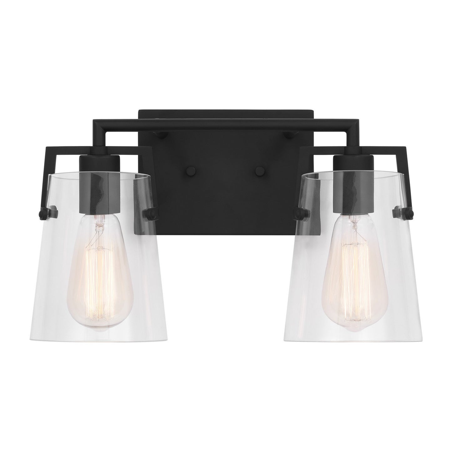 Crofton Two Light Bath in Midnight Black