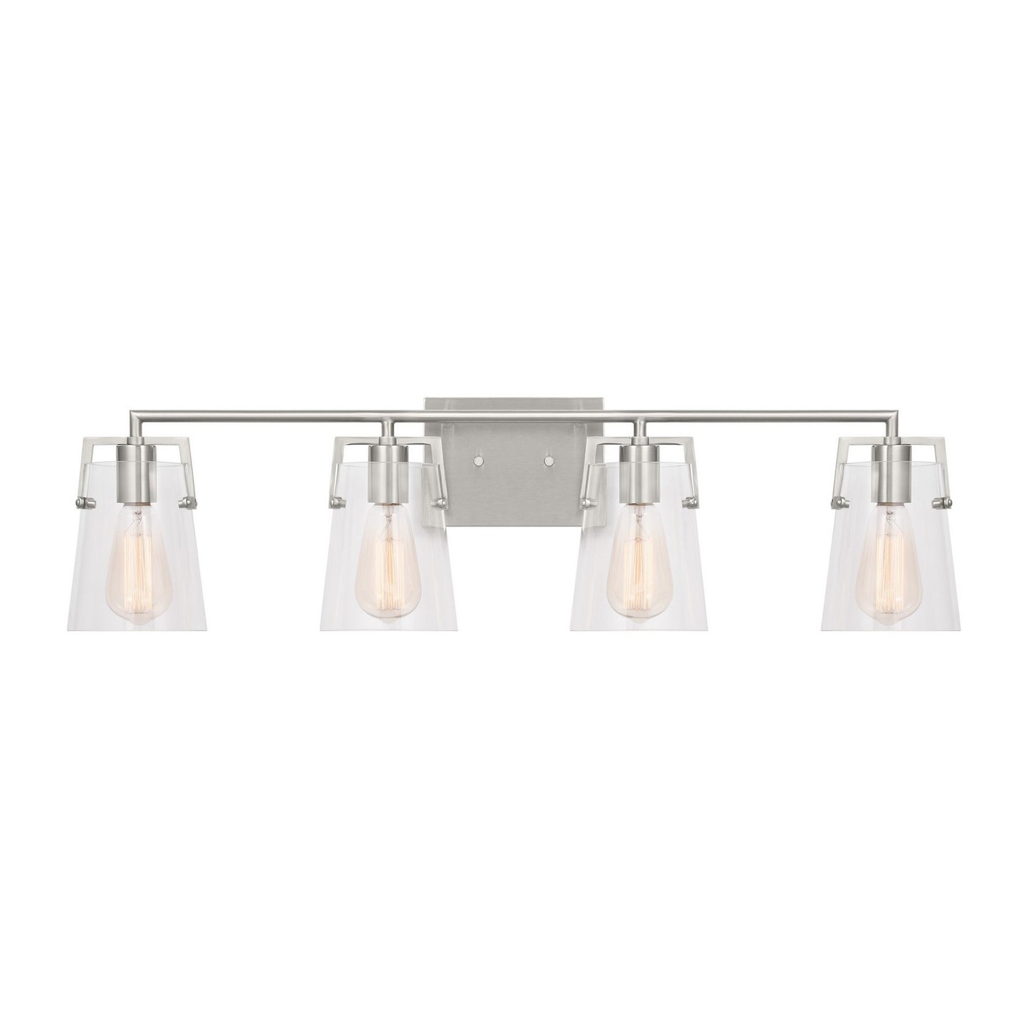 Crofton Four Light Bath in Brushed Steel