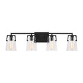 Crofton Four Light Bath in Midnight Black