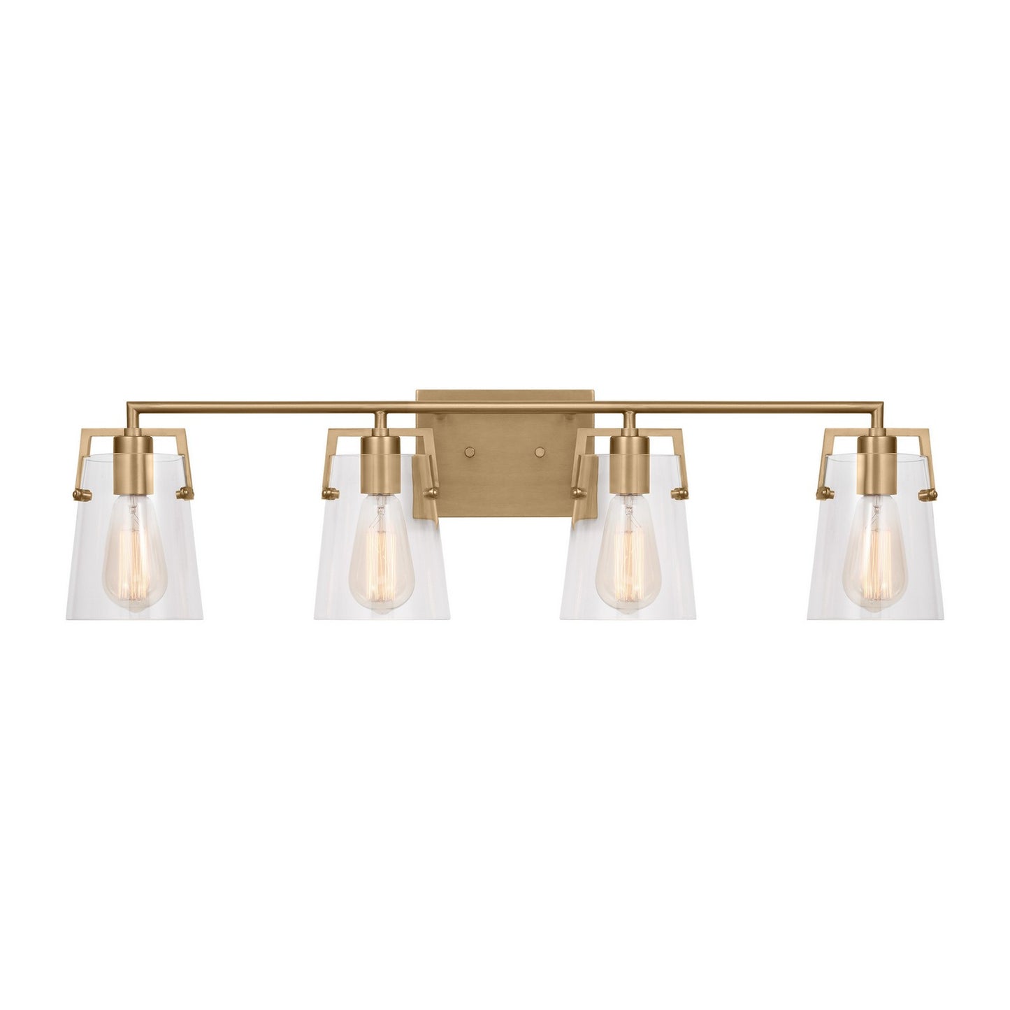 Crofton Four Light Bath in Satin Brass