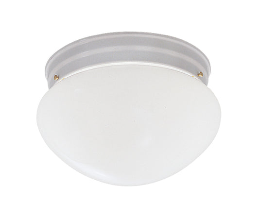 Basic Flushmount Two Light Flushmount in White