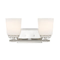 Stella Two Light Vanity in Polished Nickel