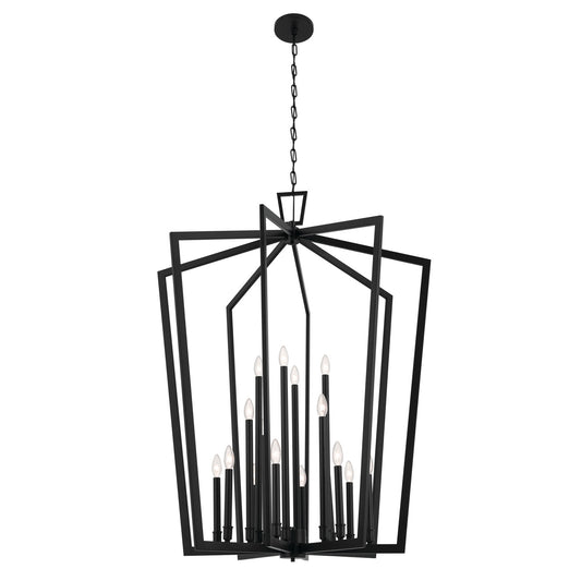 Abbotswell 16 Light Foyer Pendant in Black