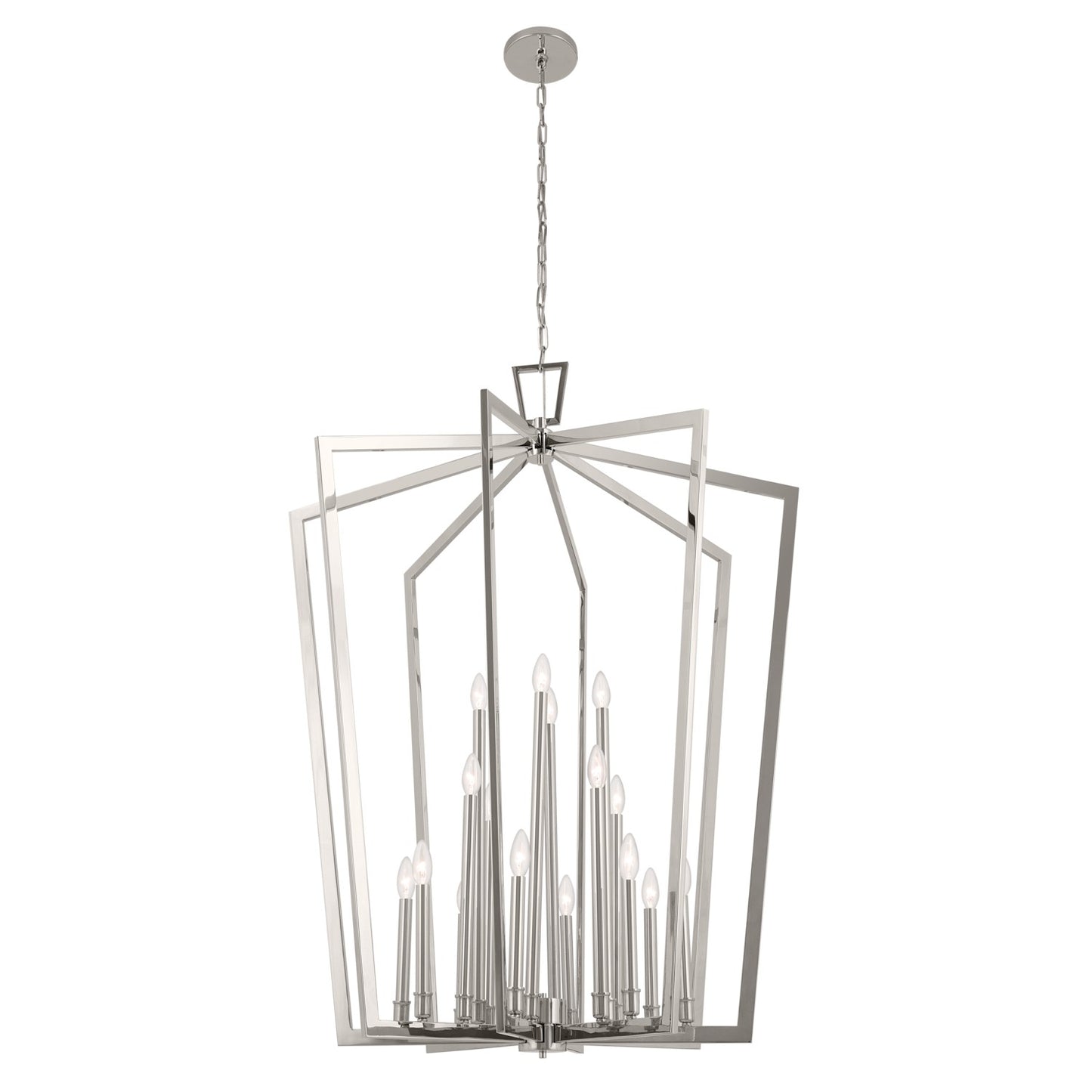 Abbotswell 16 Light Foyer Pendant in Polished Nickel