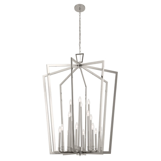 Abbotswell 16 Light Foyer Pendant in Polished Nickel