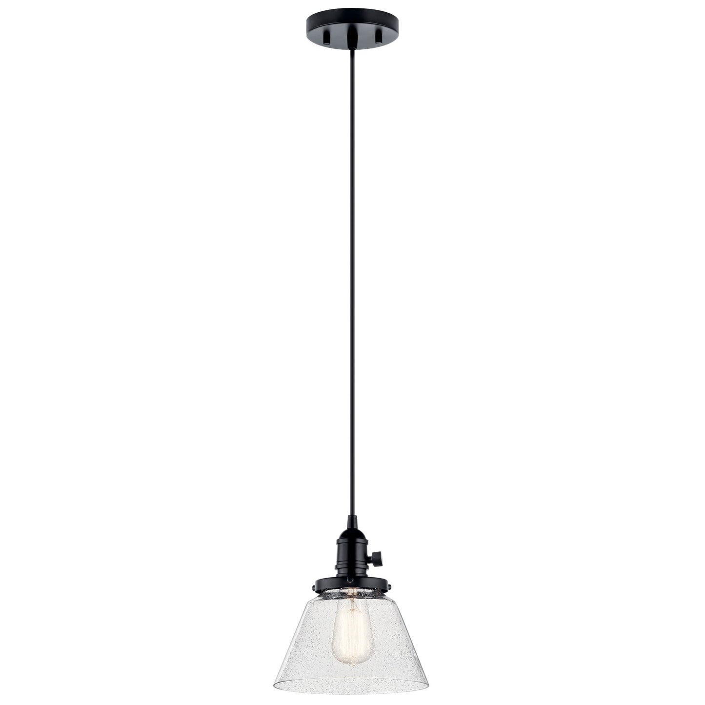 Avery One Light Mini Pendant in Black