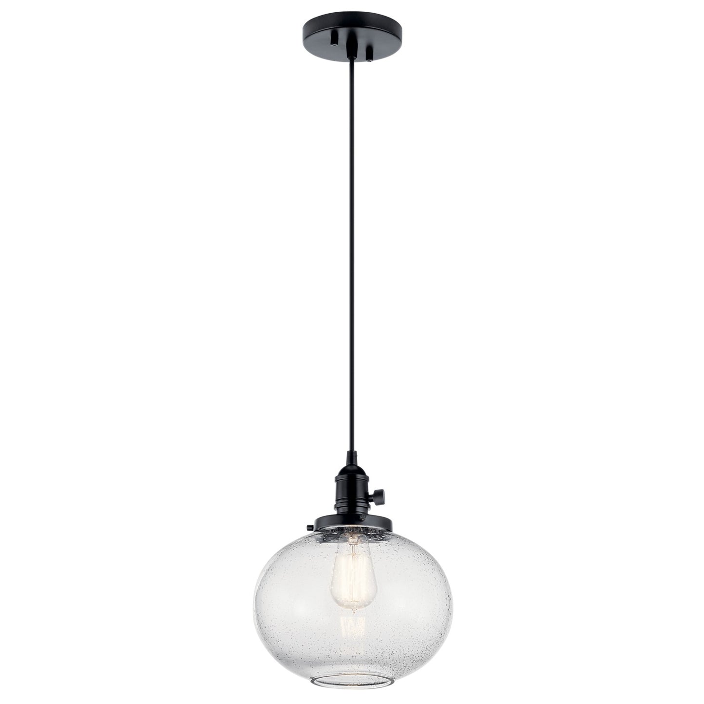 Avery One Light Mini Pendant in Black