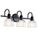 Avery Three Light Bath in Black