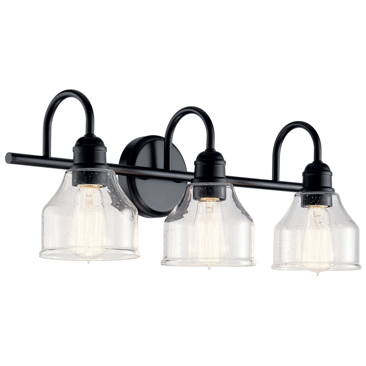 Avery Three Light Bath in Black