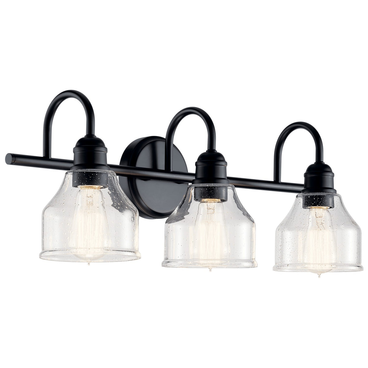Avery Three Light Bath in Black