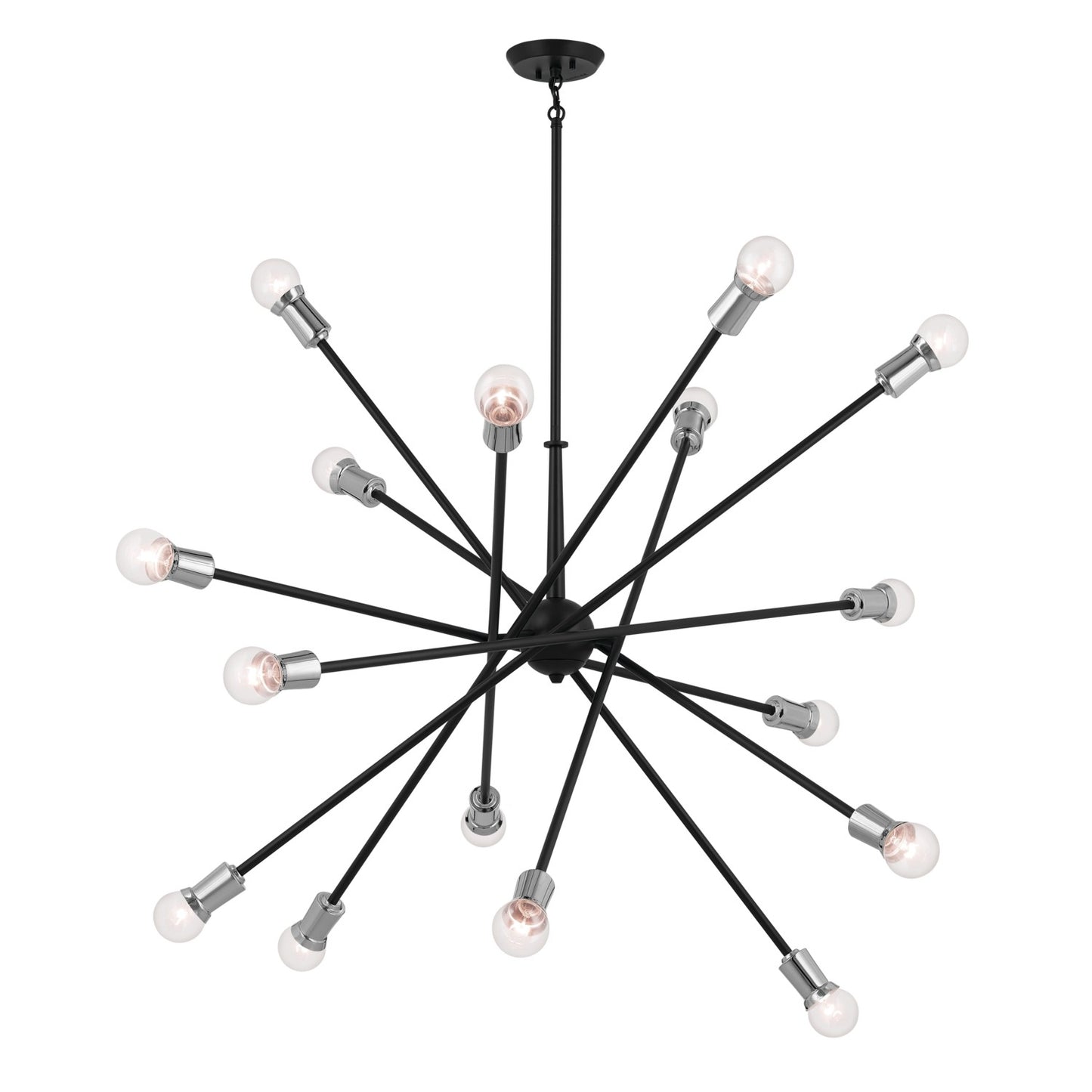 Armstrong 16 Light Chandelier in Black