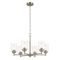 Winslow Six Light Chandelier in Brushed Nickel