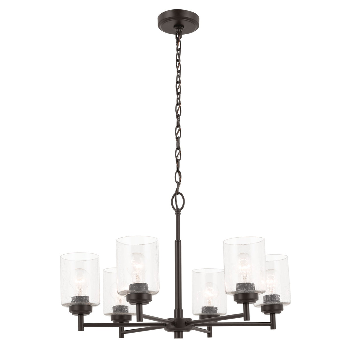 Winslow Six Light Chandelier in Bronze