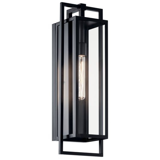 Goson One Light Outdoor Wall Mount in Black