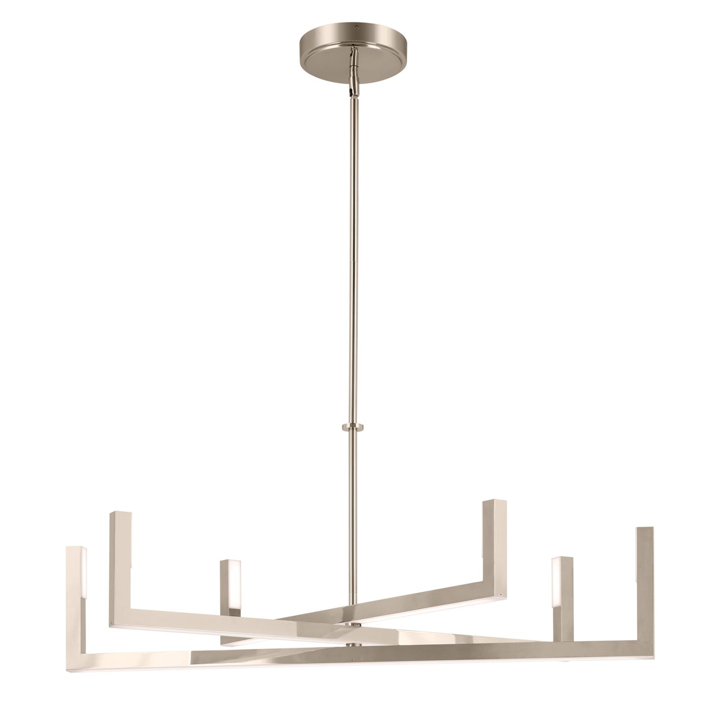 Priam LED Chandelier in Polished Nickel