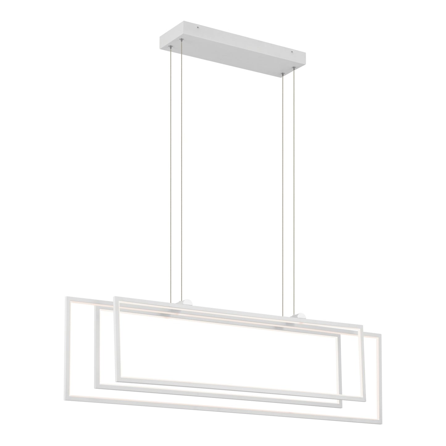 Jestin LED Linear Chandelier in White