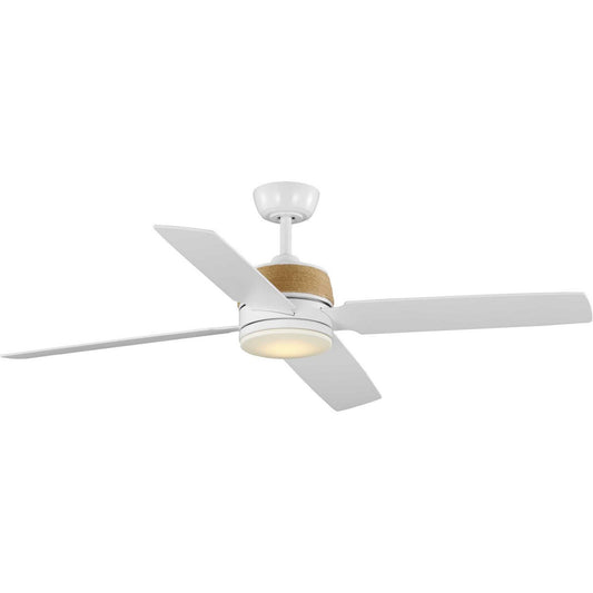 Progress Lighting - P250097-028-30 - 56" Ceiling Fan - Shaffer II - Satin White