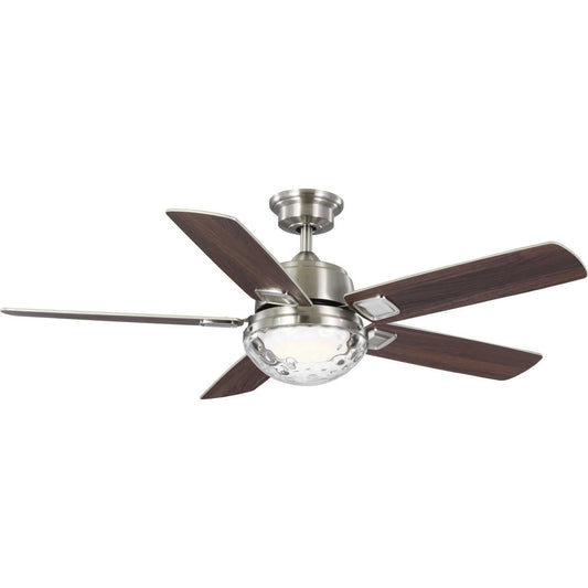 Tompkins 52"Ceiling Fan in Brushed Nickel