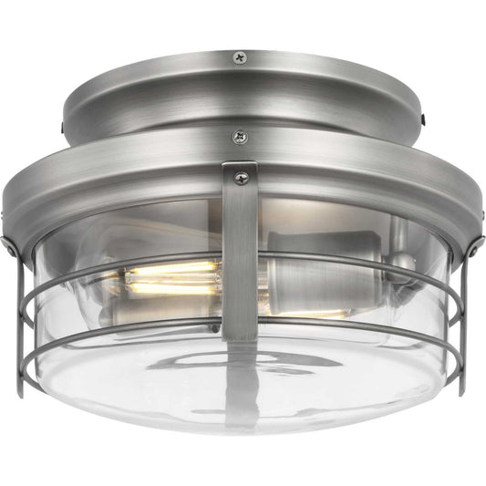 Progress Lighting - P260004-081-WB - Two Light Fan Light Kit - Springer II - Antique Nickel