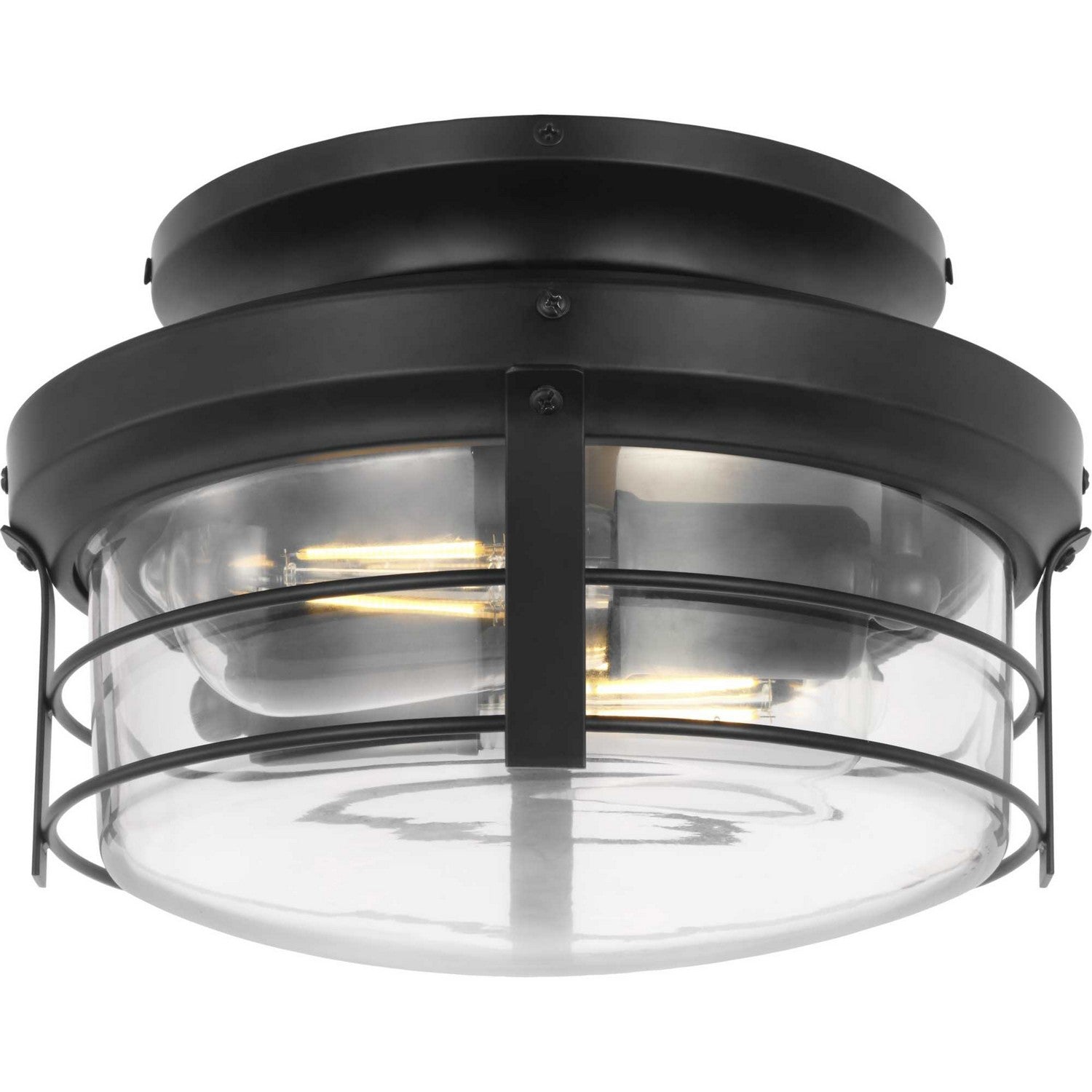 Progress Lighting - P260004-31M-WB - Two Light Fan Light Kit - Springer II - Matte Black