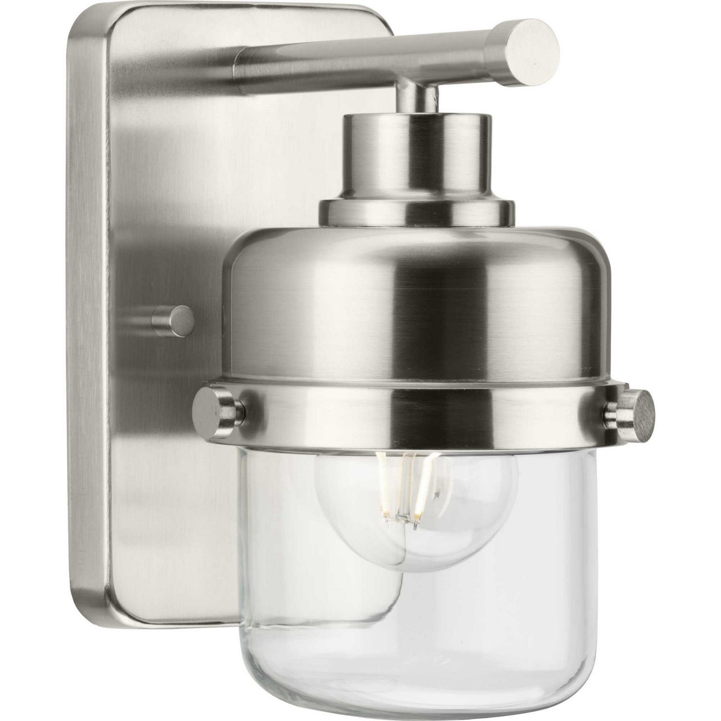Beckner One Light Bath in Brushed Nickel