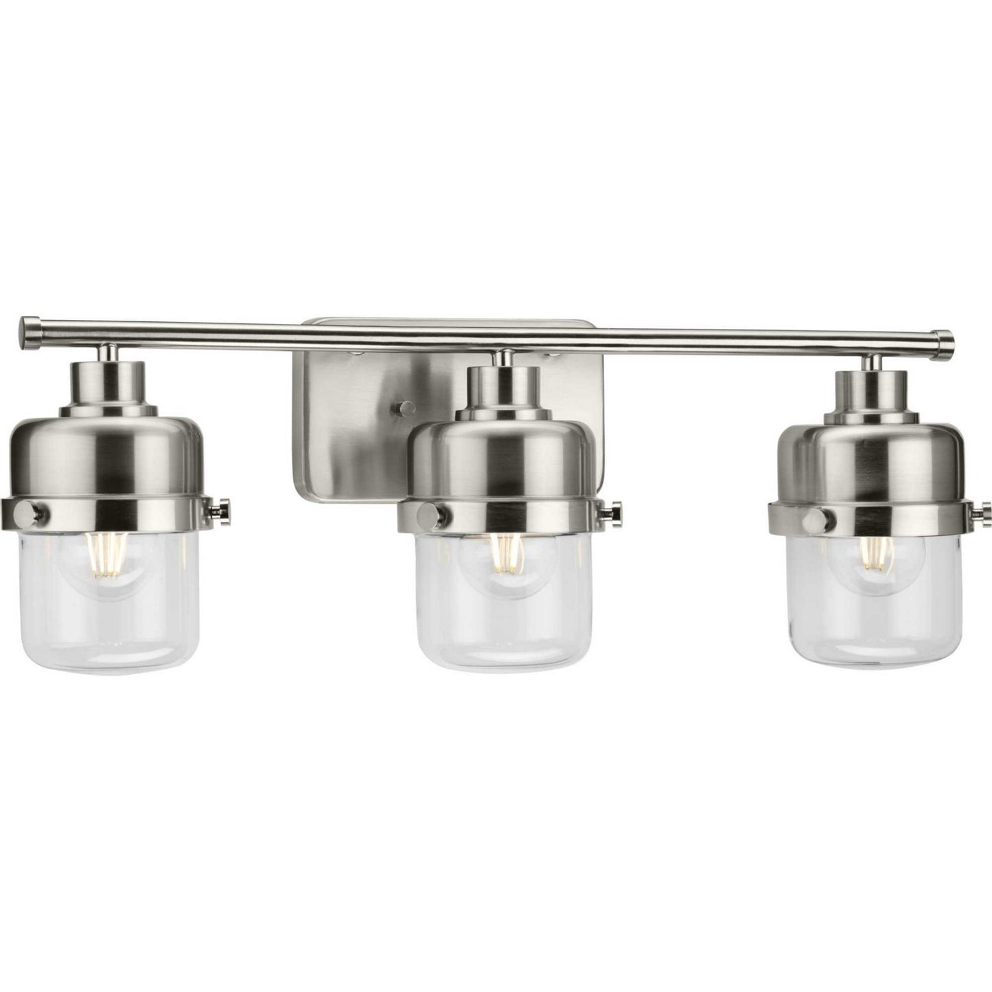 Beckner Three Light Bath in Brushed Nickel