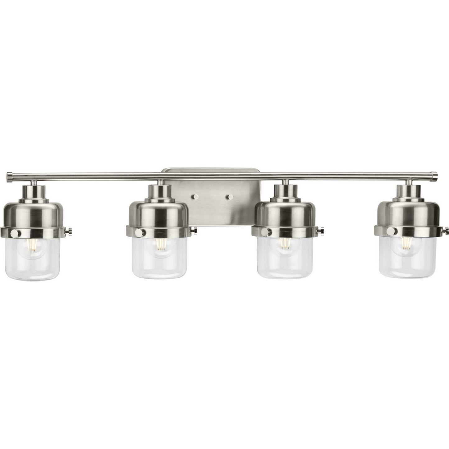 Beckner Four Light Bath in Brushed Nickel