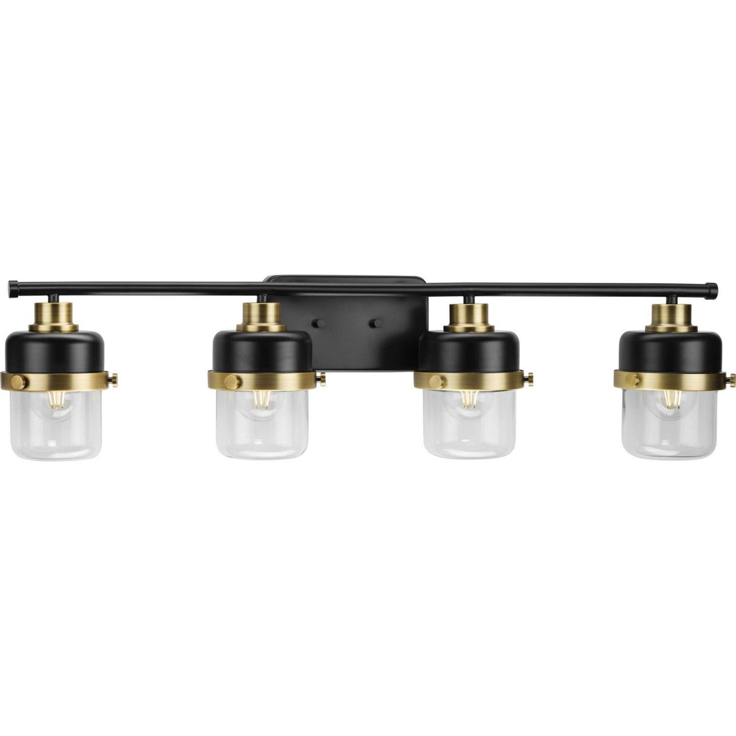 Beckner Four Light Bath in Matte Black